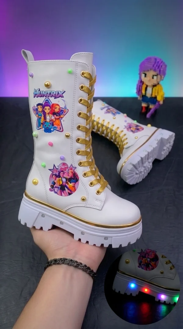 Bota Larga Kpop con Luces!!